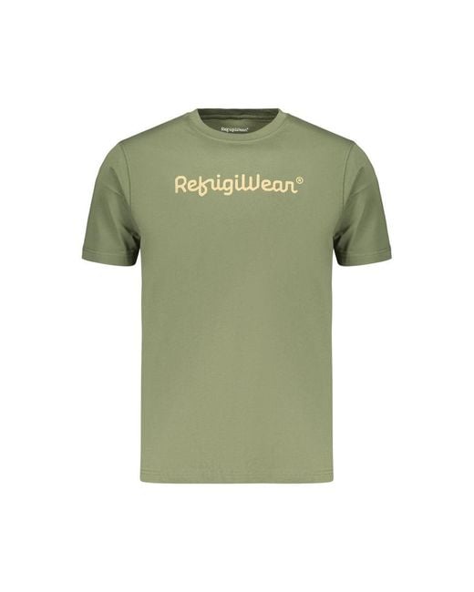Refrigiwear Green Verde Cotton Men T for men