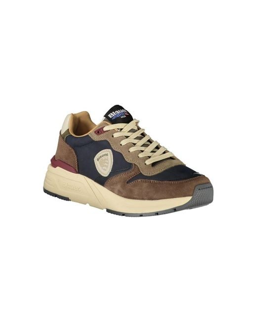 Blauer Multicolor Blue Polyurethane Men Sneaker for men