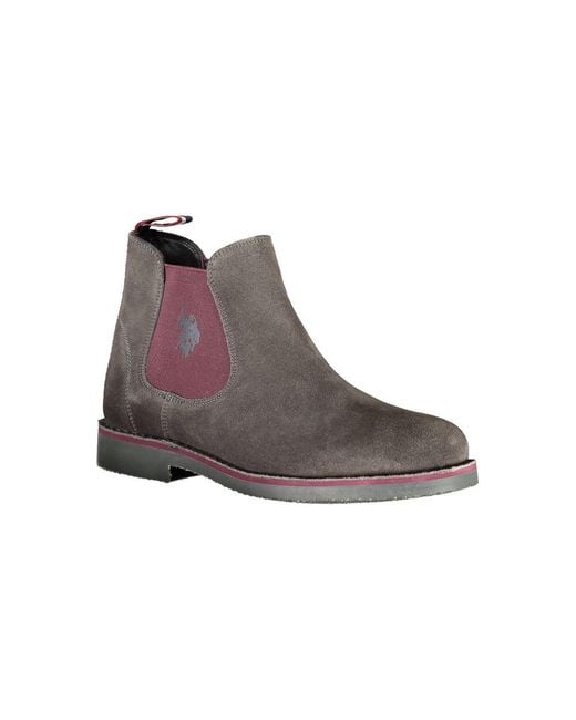 U.S. POLO ASSN. Brown Polyester Boot for men