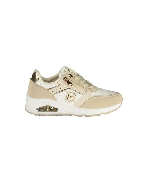 Laura Biagiotti Natural Beige Polyurethane Sneaker