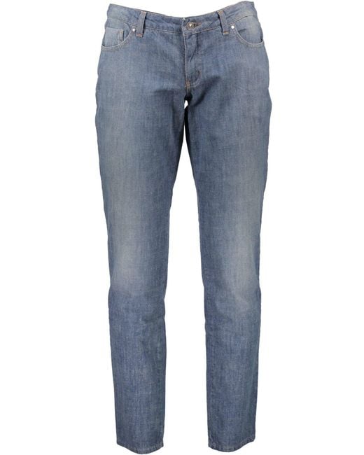 CoSTUME NATIONAL Blue Cotton Jeans & Pant
