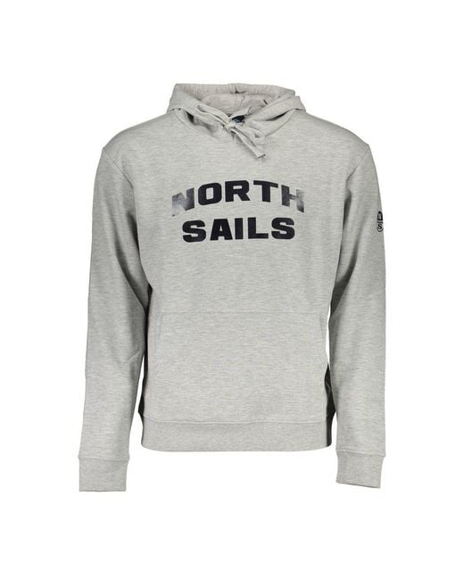 North Sails Gray Cotton Sweater for men