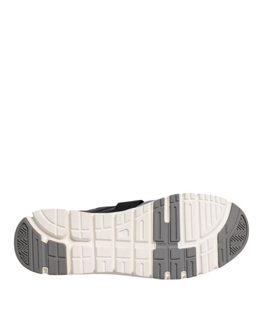 Dolce & Gabbana Multicolor Leather Suede Low Top Sneakers Shoes for men