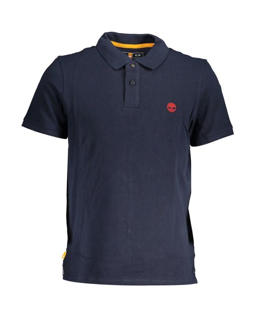 Timberland Blue Cotton Polo Shirt for men