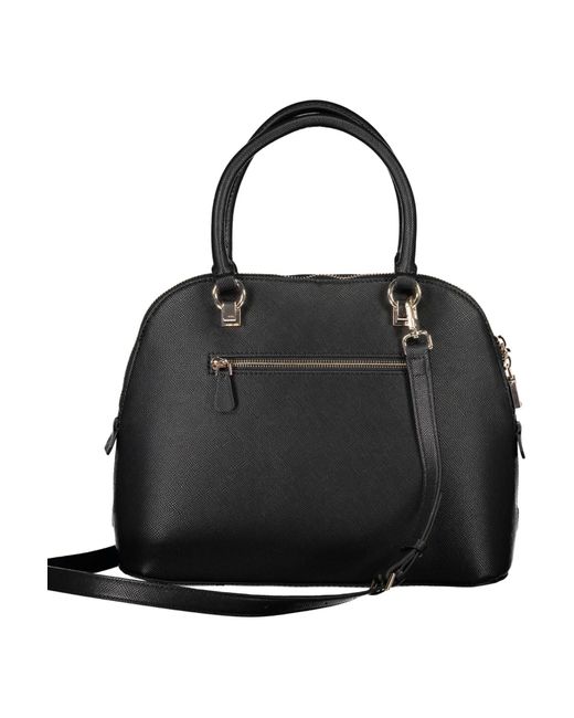 Guess Black Chic Guess Handbag With Contrasting Details