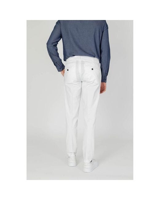 Antony Morato Blue Beige Cotton Skinny Pants for men
