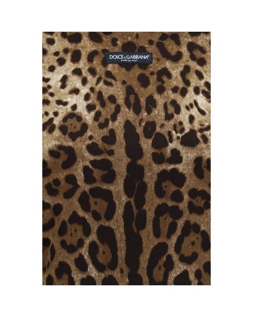 Dolce & Gabbana Brown Beige Cotton T