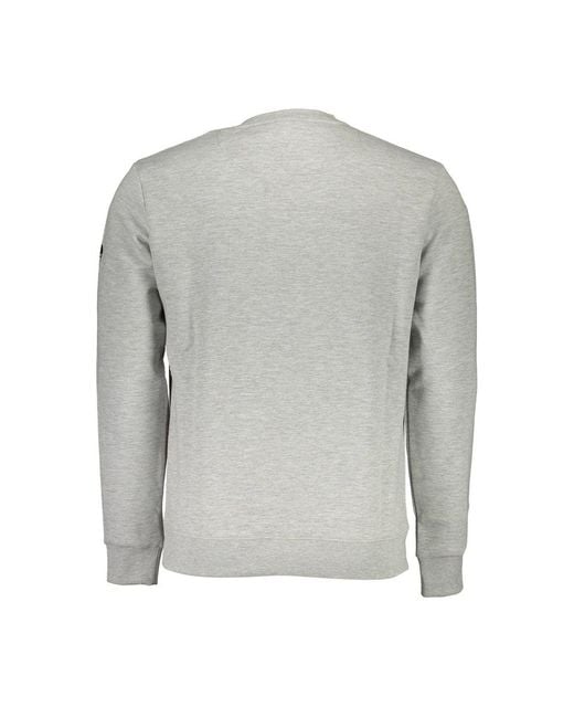 North Sails Gray Cotton Sweater for men