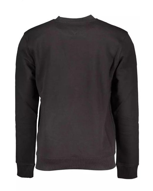 Tommy Hilfiger Black Cotton Sweater for men