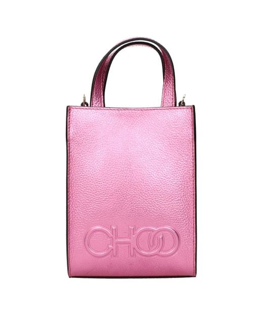 Jimmy Choo Handbags For Fuchsia/Peony Leather in Pink | Lyst