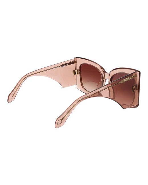 Replay Brown Plastic Sunglasses