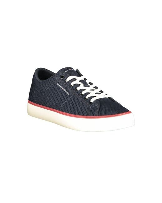 Tommy Hilfiger Blue Polyester Men's Sneaker for men