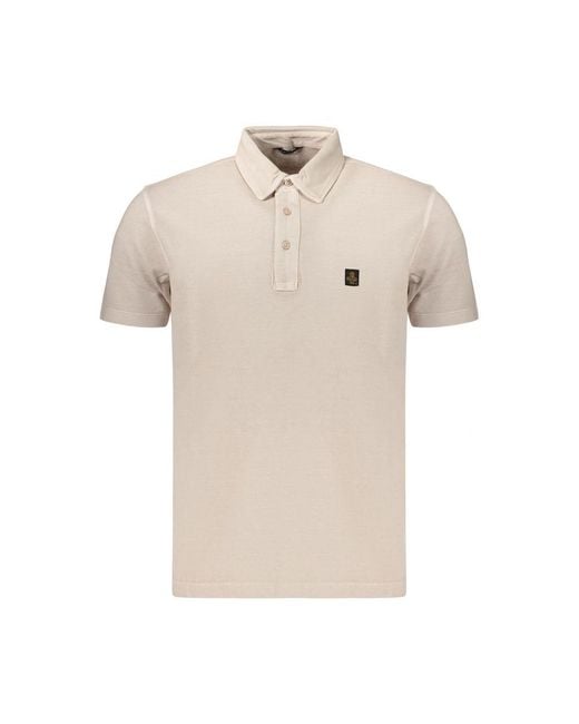 Refrigiwear Natural Beige Cotton Men's Polo Shirt for men
