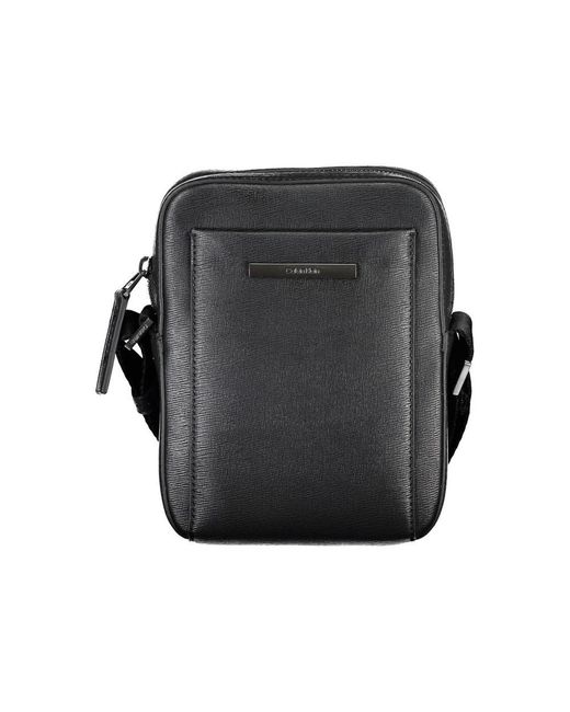 Calvin Klein Black Elegant Shoulder Bag With Sleek Detailing for men