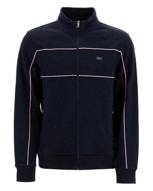 Eden Park Blue Cotton Track Sweatshirt With for men