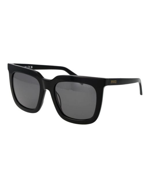 Emilio Pucci Black Acetate Sunglasses