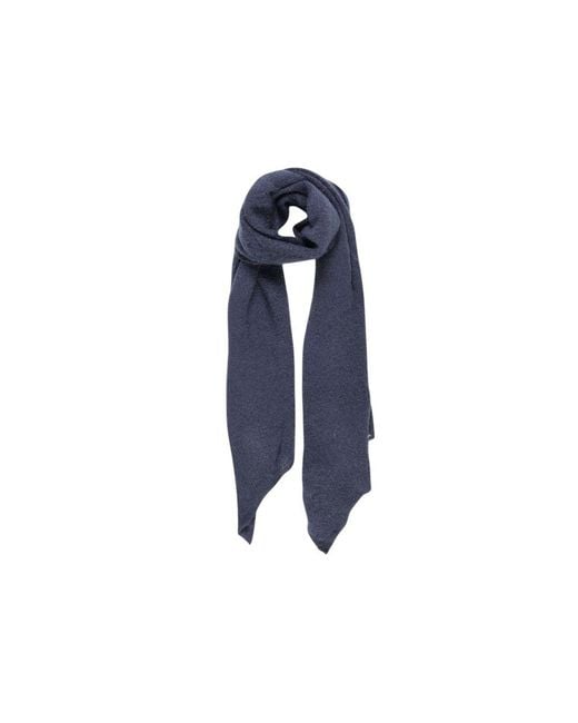 Pieces Blue Recycled Polyester Scarf