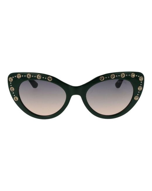 Guess Green Bicolor Plastic Sunglasses