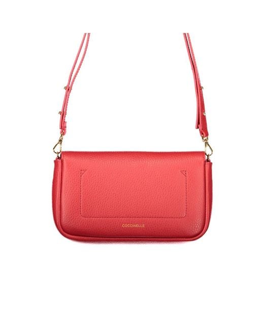 Coccinelle Red Leather Handbag