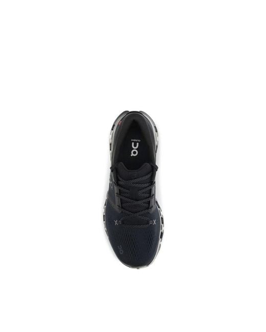 On Shoes Black Fabric Athletic Sneakers for men