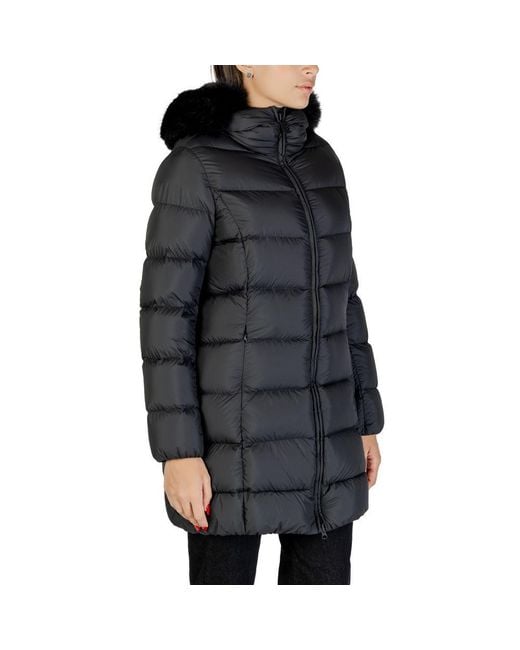Colmar Black Polyester Coat