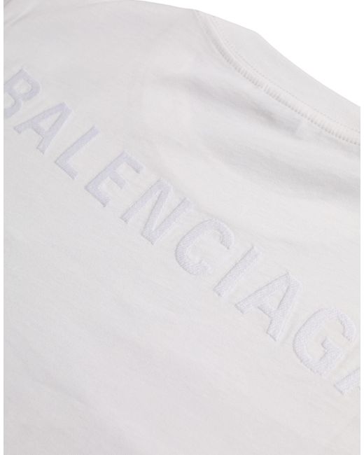 Balenciaga White Cotton Crew Neck Short Sleeves T-Shirt (Pre-Owned)