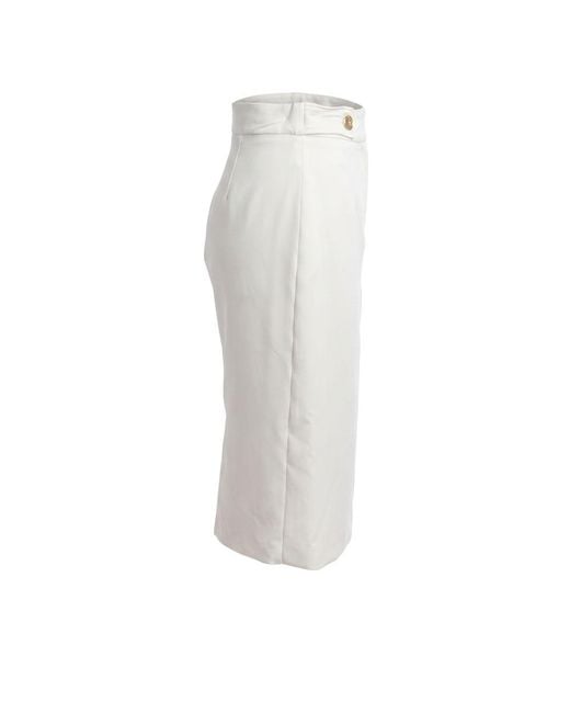 Trussardi White Polyester Skirt