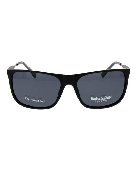 Timberland Black Plastic Sunglasses for men