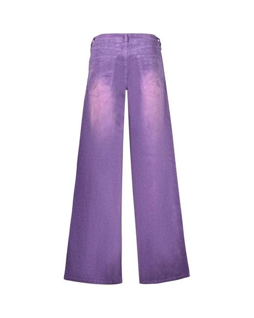 Desigual Purple Viola Cotton 's Jeans