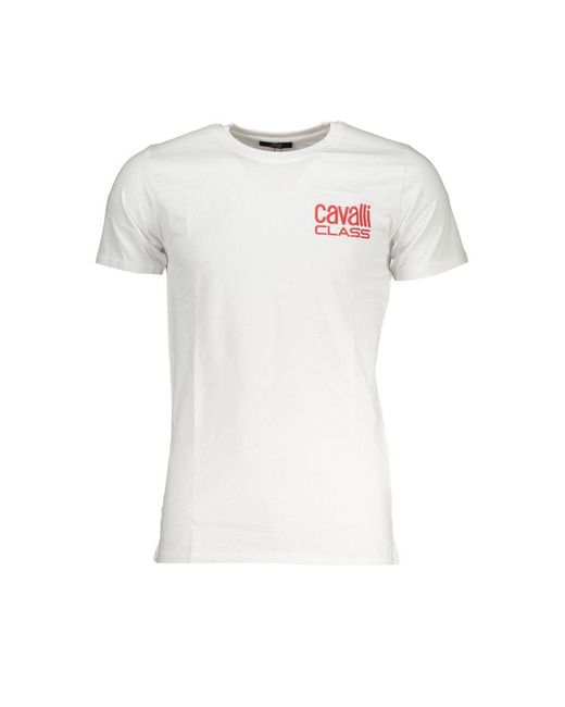Roberto Cavalli White Tshirt Short Sleeve Crew Neck for men