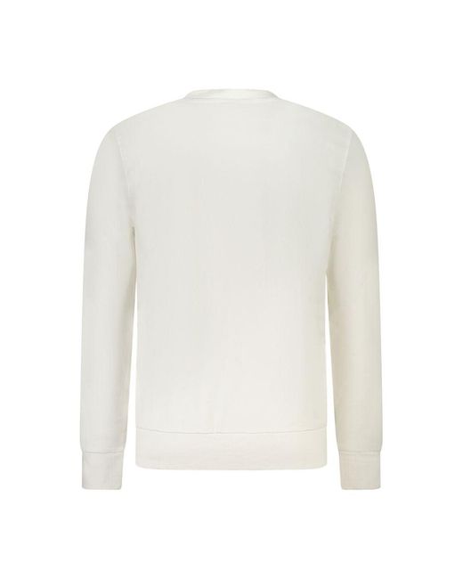 North Sails White Cotton Men's Sweatshirt for men