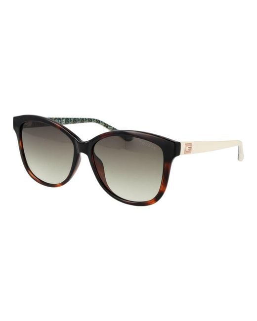 Guess Black Brown Plastic Sunglasses