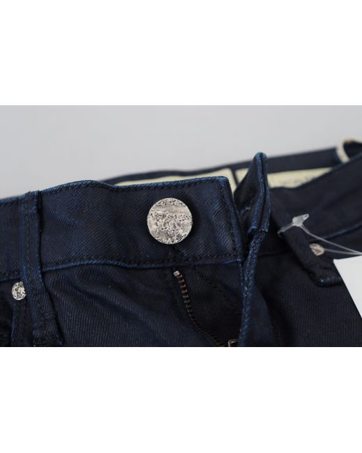 Acht Blue Chic Low Waist Skinny Denim Extravaganza