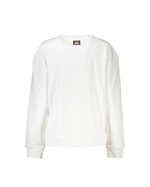 Roberto Cavalli White Cotton Sweater
