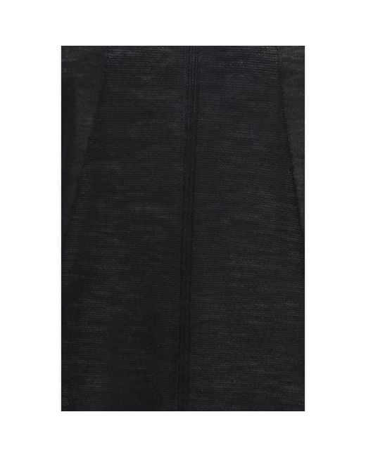 Rick Owens Black Wool Oves Aries Sweatshirt for men