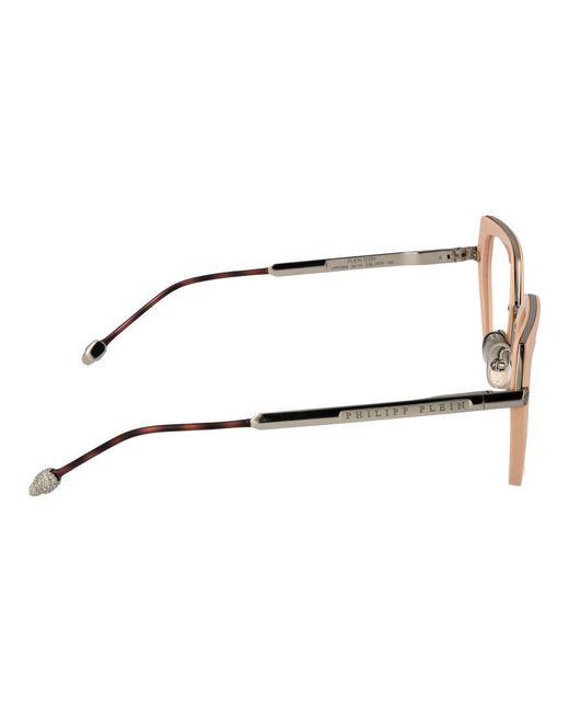Philipp Plein Metallic Metal & Plastic Glasses (Frames) for men
