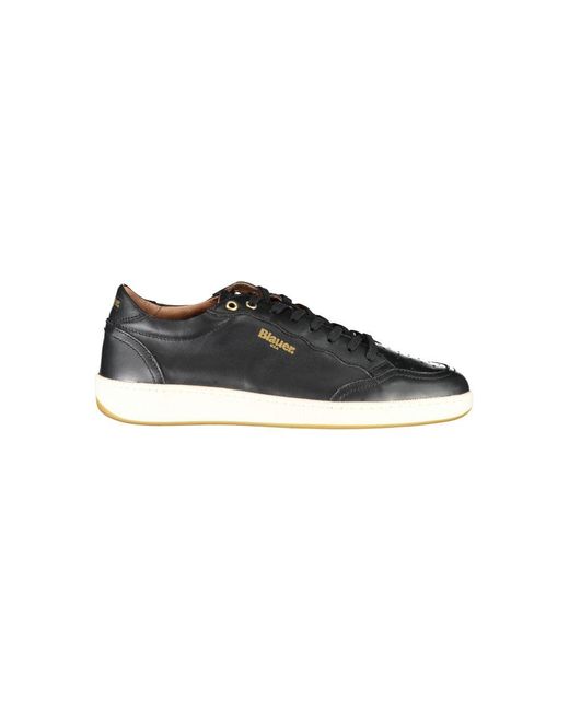 Blauer Black Urban Sporty Sneakers With Contrasting Accents for men