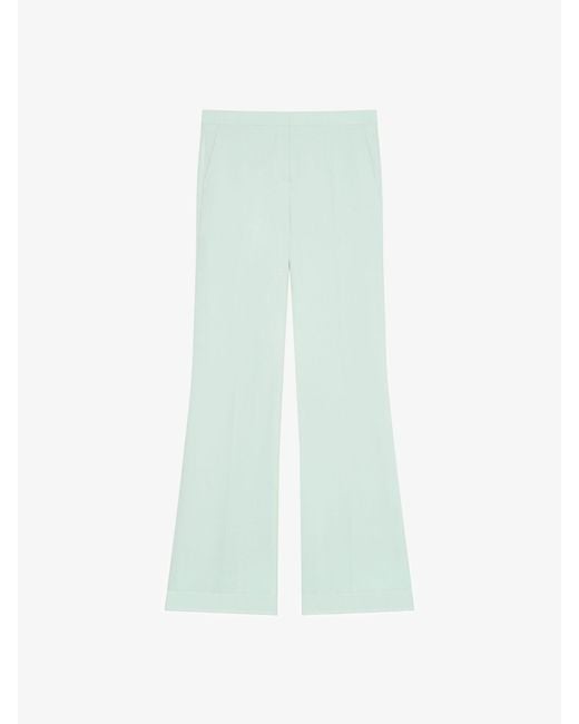 Givenchy Green Mint Flare Trousers