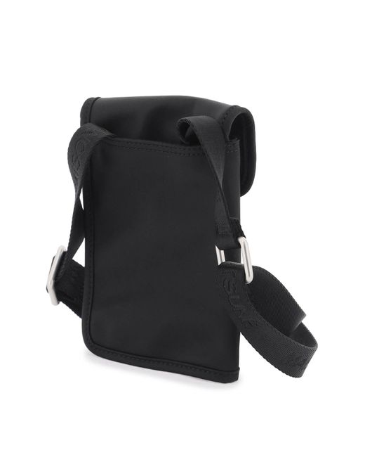 Maison Kitsuné Black Shoulder Bag The Traveller P for men