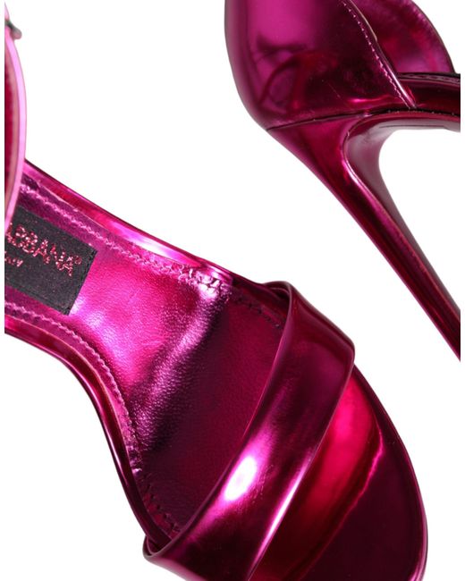 Dolce & Gabbana Purple High Heel Sandals