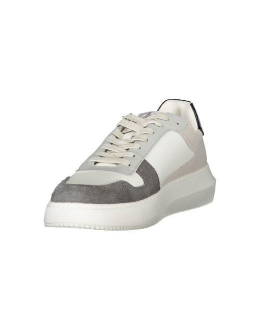 Calvin Klein White Polyester Sneaker for men