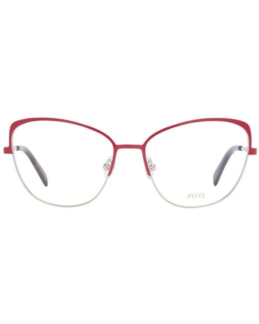 Emilio Pucci Metallic Multicolor Metal Glasses (frames)