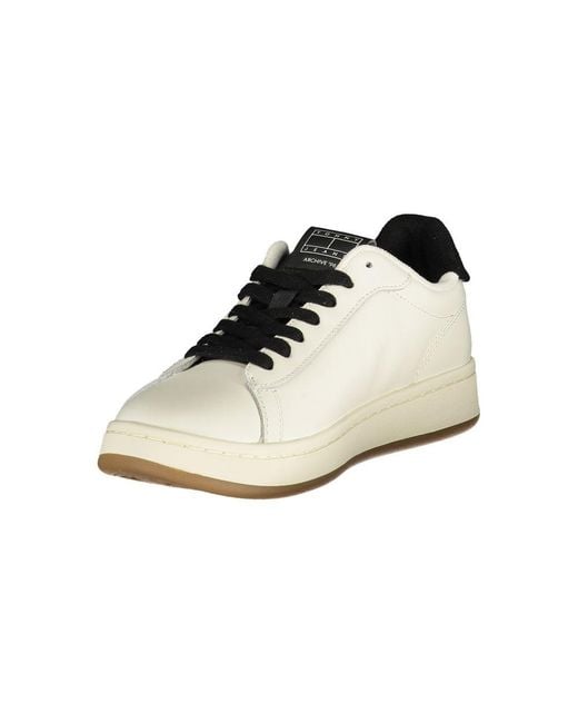 Tommy Hilfiger White Polyester Sneaker