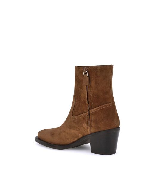 Stuart Weitzman Brown Tate Ankle Boots