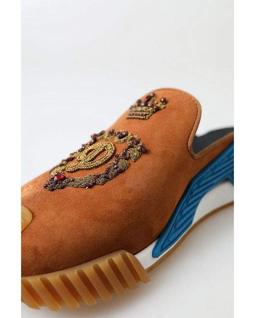 Dolce & Gabbana Blue Elegant Ns1 Slide Sandals for men