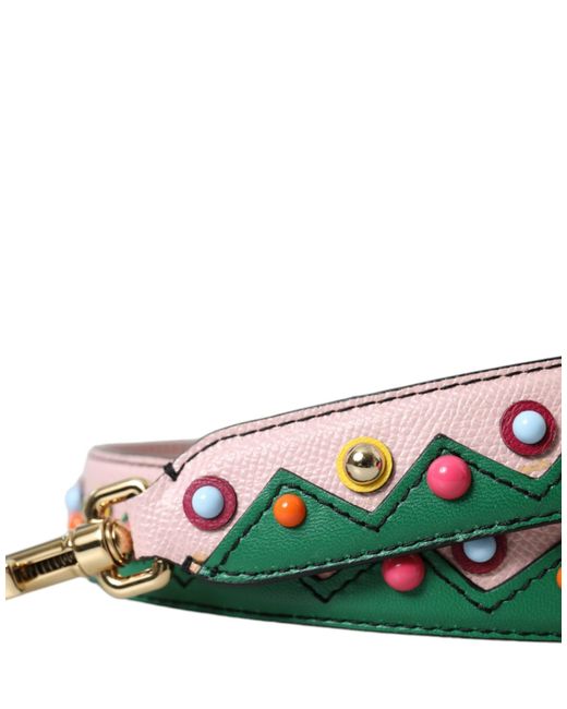 Dolce & Gabbana Pink Leather Handbag Accessory Shoulder Strap