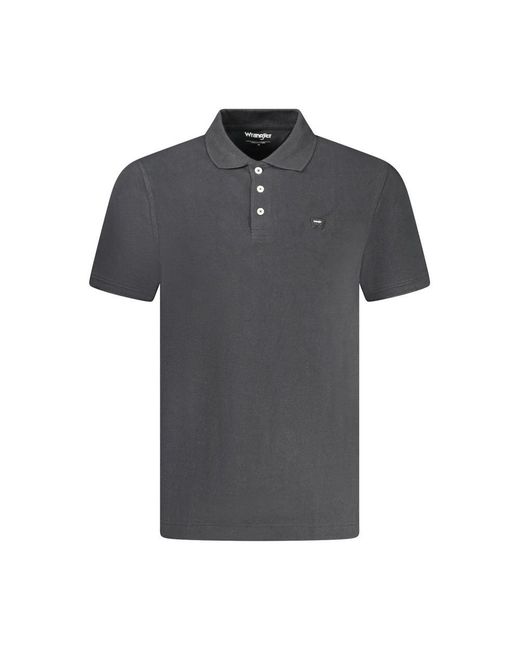Wrangler Gray Cotton Polo Shirt for men