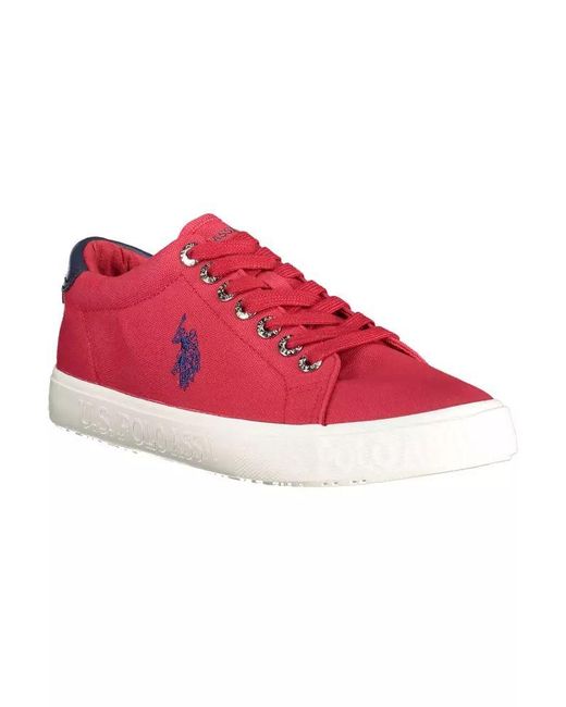U.S. POLO ASSN. Red Pink Cotton Sneaker for men