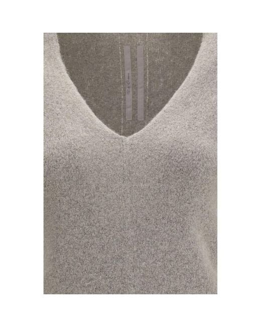 Rick Owens Gray Cashmere Sweater