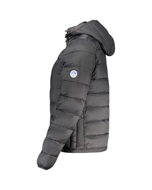 North Sails Gray Black Polyester 's Jacket